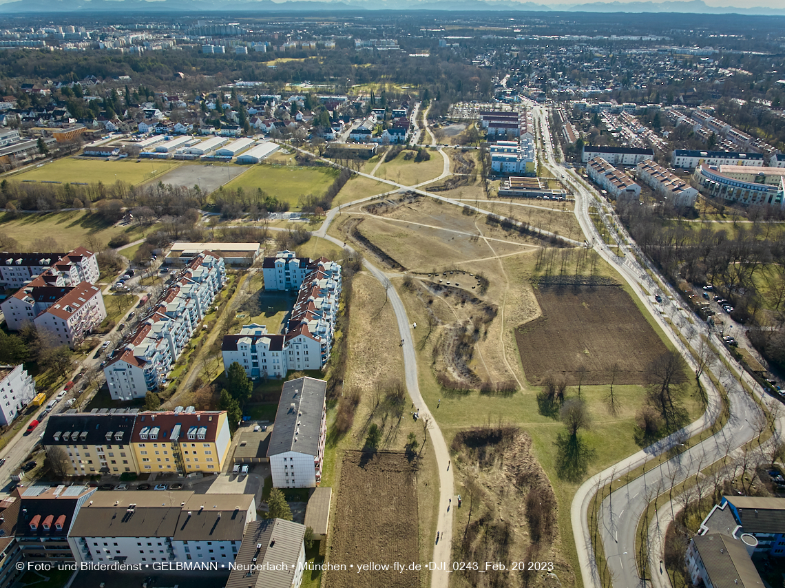 20.02.2023 -  der verschwundene Hachinger Bach in Neuperlach und Berg am Laim